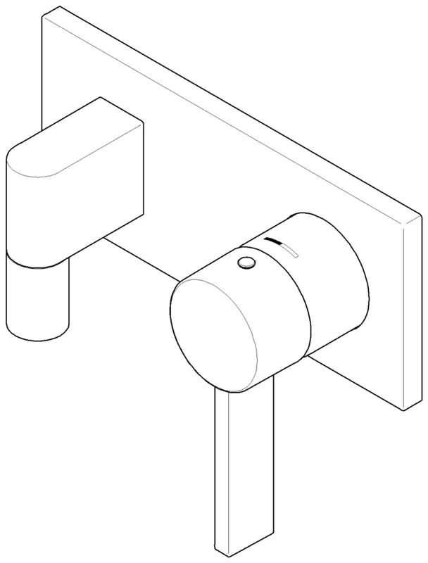 Dornbracht Anschluss für Brause Wand ERSATZTEILE 04110302603 150 x 85 x 135 mm Platin