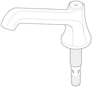 Dornbracht Auslauf für Wanne Stand ERSATZTEILE 04113602101 277,2 x 74 x 299,6 mm Chrom