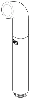 Dornbracht Brause für Brausegarnitur ERSATZTEILE 04121107301 31 x 191 x 50 mm Platin