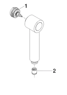 Dornbracht Spülbrause ERSATZTEILE 04121109900 170 x 50 x 45 mm Chrom – Bild 2