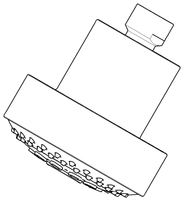 Dornbracht Brause Kopfbrause ET 04121111000 93 x 113 x 100 mm Platin gebürstet