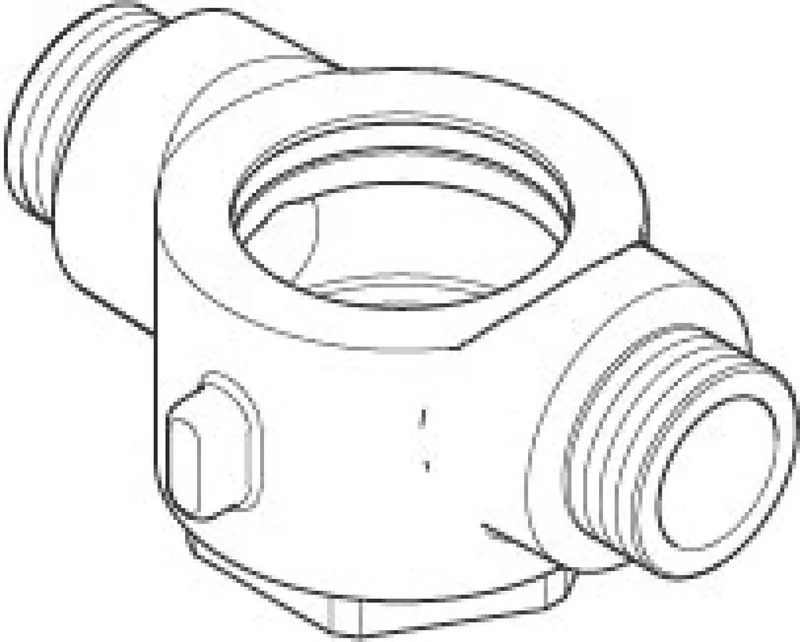 Dornbracht Anschluss für Wanne Stand ERSATZTEILE 04171104300 60 x 80 x 30 mm