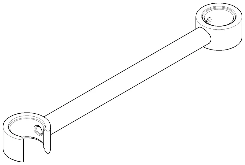 Dornbracht Halter ERSATZTEILE 04172001400 39 x 20 x 238 mm Platin gebürstet