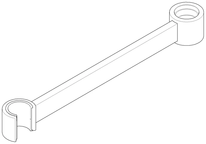Dornbracht Halter ERSATZTEILE 04172002900 275 x 35 x 30 mm Chrom