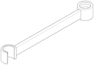 Dornbracht Halter ERSATZTEILE 04172002900 275 x 35 x 30 mm Chrom
