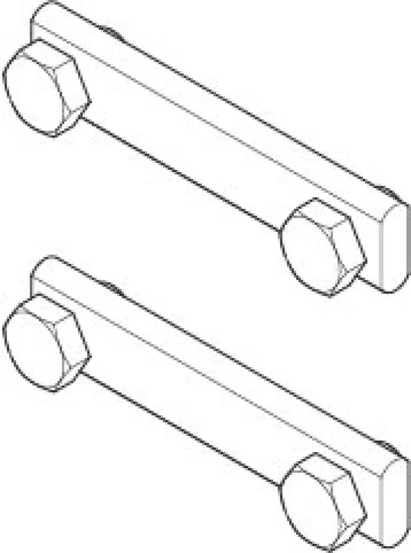 Dornbracht Befestigungssatz ERSATZTEILE 04172010000 32 x 18 x 76 mm