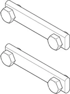 Dornbracht Befestigungssatz ERSATZTEILE 04172010000 32 x 18 x 76 mm