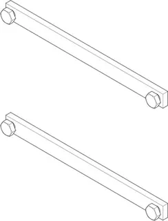 Dornbracht Befestigungssatz ERSATZTEILE 04172010100 32 x 18 x 196 mm