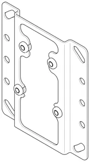 Dornbracht Halter für Thermostat ERSATZTEILE 04172012700 153 x 154 x 14 mm
