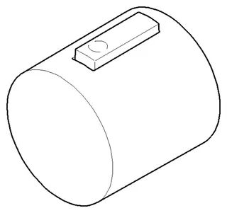 Dornbracht Griff für Thermostat ERSATZTEILE 04173300700 D 48 x 48 mm Chrom