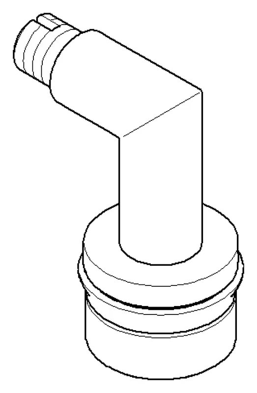 Dornbracht Gr. Winkelstück komplett ERSATZTEILE 04182001800 46 x 50 x 35 mm Platin