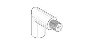 Dornbracht Griff Winkelstück ERSATZTEILE 04182002200 26 x 23 x 12 mm Chrom – Bild 2