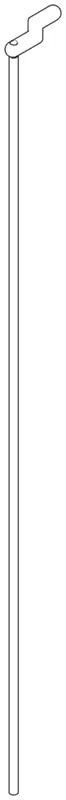 Dornbracht Zugstange für Ablaufgarnitur ET 04201603180 7 x 410 x 32 mm Chrom