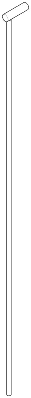 Dornbracht Zugstange ET 04206203080 D 4 x 400 mm Platin gebürstet