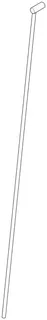 Dornbracht Zugstange ET 04208903580 64,9 x 399,3 x 7 mm Weiß matt