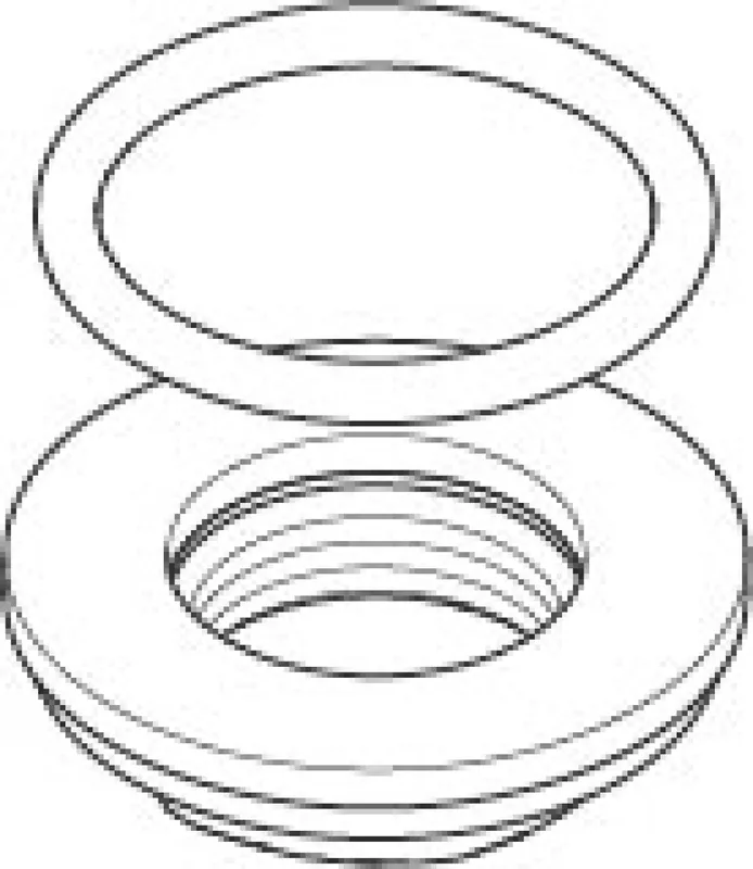 Dornbracht Befestigung mit Dichtungen ERSATZTEILE 04231000404 D 45 mm, 3/4"
