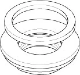 Dornbracht Befestigung mit Dichtungen ERSATZTEILE 04231000405 D 45 mm, 3/4"