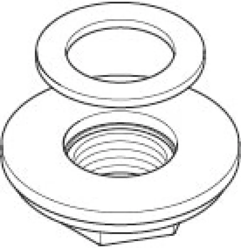 Dornbracht Befestigung mit Dichtungen ERSATZTEILE 04231001004 D 45 mm, 1/2"