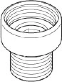 Dornbracht Nippel Reduziernippel ERSATZTEILE 04240300300 D 30 x 32 mm Chrom