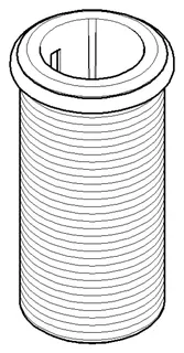 Dornbracht Hülse ERSATZTEILE 04240401800 D 36 x 69 mm Platin