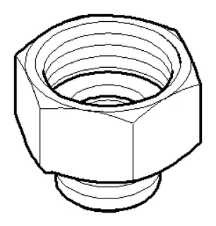 Dornbracht Adapter ERSATZTEILE 04240416610 1/2" x M10x1