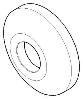 Dornbracht Rosette ERSATZTEILE 04270100300 D 60 x 15 mm Chrom