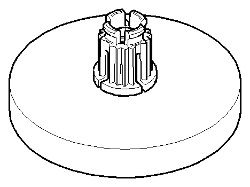 Dornbracht Rosette ERSATZTEILE 04277400200 50 x 50 x 9,5 mm Platin gebürstet