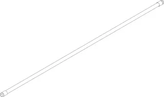 Dornbracht Anschlussrohr ERSATZTEILE 04282202500 D 12 x 640 mm