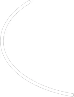 Dornbracht Bogen ERSATZTEILE 04282223500 982 x 577 x 20 mm Chrom