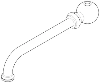 Dornbracht Auslauf für Spültisch Stand ET 04282505011 200 mm Platin gebürstet