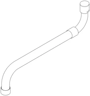 Dornbracht Auslauf für Spültisch Wand ET 04282507500 D 18 x 225 mm Platin