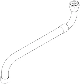 Dornbracht Auslauf für Spültisch Wand ET 04282507535 300-480 mm Platin gebürstet