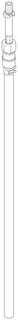 Dornbracht Anschluss für Hot- and Coldwater Dispenser ET 04300303500 D 14,6 x 472 mm