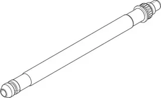 Dornbracht Schlauch für Gießrohr ERSATZTEILE 04300308200 D 14,6 x 163 mm