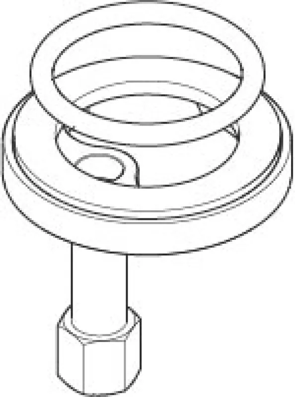 Dornbracht Befestigung mit O-Ring D34 x 4 mm ERSATZTEILE 04301103864 D 52 x 1,5 mm