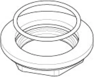 Dornbracht Befestigung mit O-Ring D31 x 2 mm ERSATZTEILE 04301103868 M30 x 1,5
