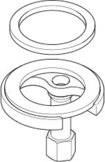 Dornbracht Bef. mit Flachdichtung 43 x 34 x 3 mm ERSATZTEILE 04301103870 D 52 x 1,5 mm