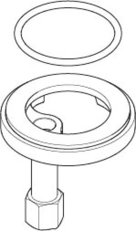 Dornbracht Befestigung mit O-Ring D36,17 x 2,6 mm ERSATZTEILE 04301103874 D 52 x 51 mm
