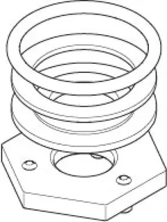 Dornbracht Befestigung mit O-Ring D40 x 4 mm ERSATZTEILE 04301103879 1/2"