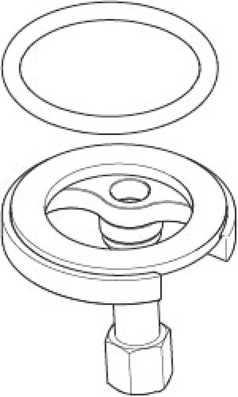 Dornbracht Befestigung mit O-Ring D40 x 4 mm ERSATZTEILE 04301103892 D 52 x 57 mm