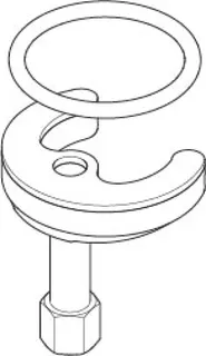 Dornbracht Befestigung mit O-Ring D40 x 4 mm ERSATZTEILE 04301108501 D 52 x 1,5 mm