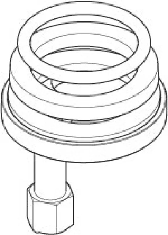 Dornbracht Befestigung mit O-Ring D34 x 4 mm ERSATZTEILE 04301108588 D 52 x 1,5 mm