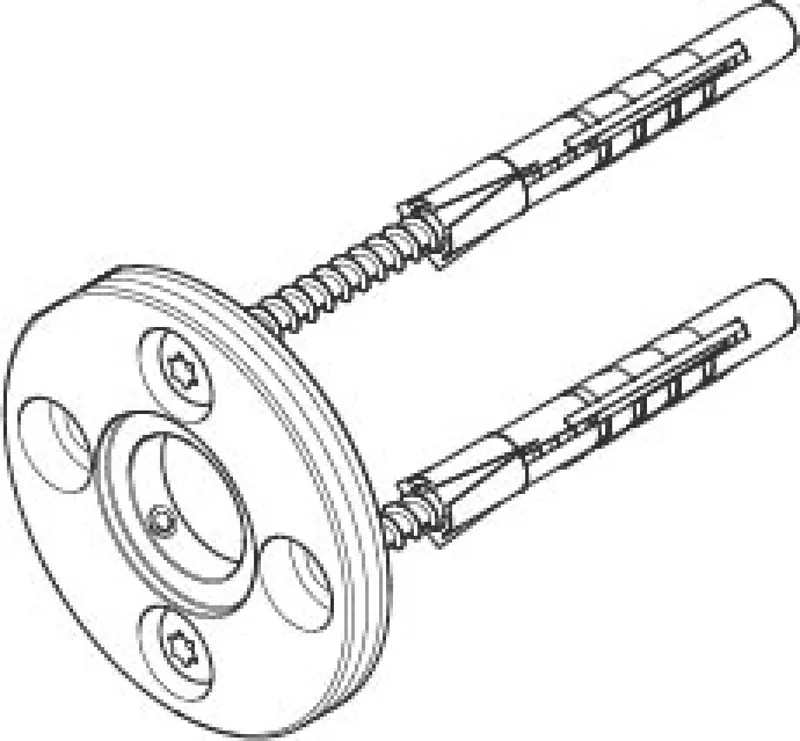 Dornbracht Befestigungssatz rund ERSATZTEILE 05172073200 D 50 mm