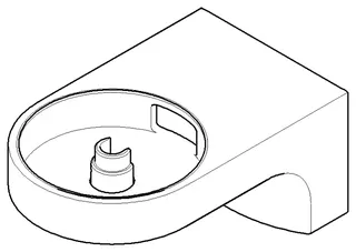 Dornbracht Halter für Wandhalter Leuchte ET 05179650500 60 x 50 x 94 mm Chrom