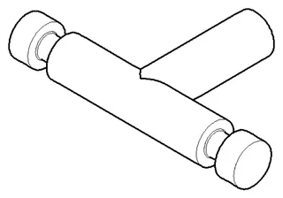 Dornbracht Haken doppelt ERSATZTEILE 05186051901 78 x 13 x 47 mm Chrom