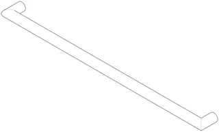 Dornbracht Halter für Badetuchhalter ERSATZTEILE 05282258800 468 x 40 x 18 mm Chrom