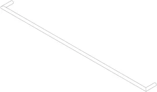 Dornbracht Halter ERSATZTEILE 05282262300 813 x 13 x 59 mm Chrom