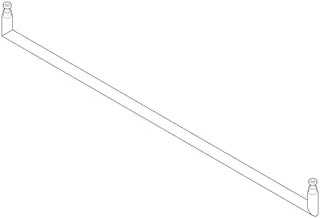 Dornbracht Halter ERSATZTEILE 05282262400 539 x 49,5 x 13 mm Chrom