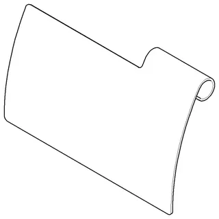 Dornbracht Abdeck. für Papierrollenhalter ET 081102514 120 x 77 x 18 mm Chrom