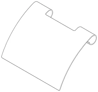 Dornbracht Abdeckung für Papierrollenhalter ERSATZTEILE 081102521 151 x 105 mm Chrom